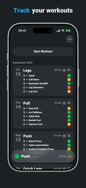 Pump - Workout Tracker screenshot 1