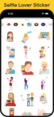 Selfie Lover Stickers screenshot