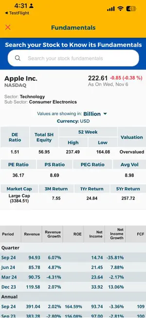Value Stocks USA screenshot 3