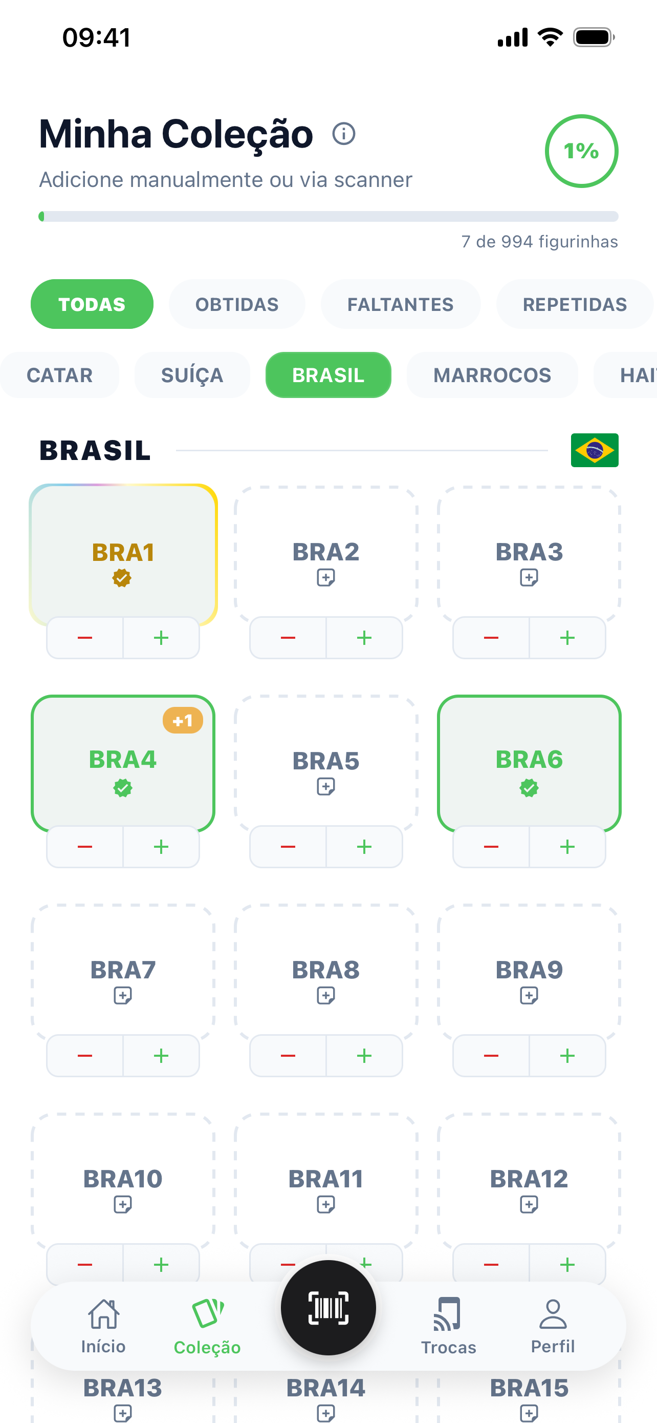 Colaí - Figurinhas Copa 2026