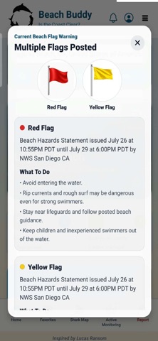 Beach Buddy App screenshot