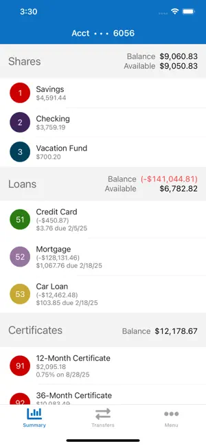 JMCU Mobile Banking screenshot 2