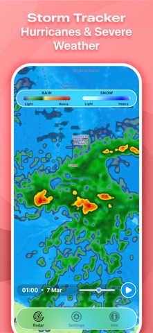 实时天气雷达Pro - 降雨预报 screenshot