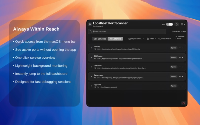 Localhost Port Scanner screenshot