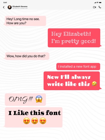 Font, Keyboard Skin for iPhone iPad screenshot