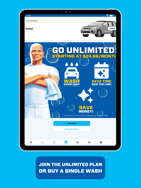 Mr. Clean Car Wash iPad screenshot 5 - Business app