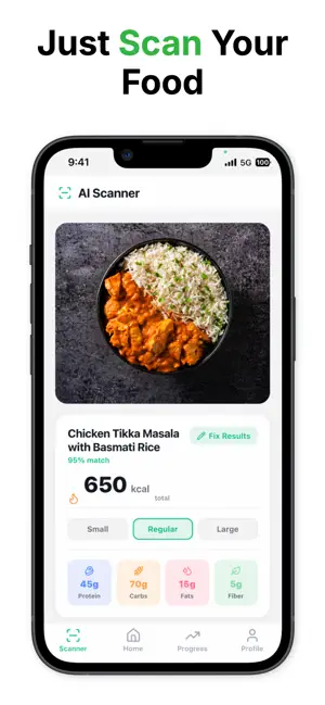 CalScanner: AI Food Scanner iPhone screenshot 1