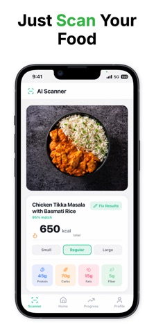 CalScanner: AI Food Scanner iPhone screenshot 1