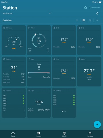 ProWeatherLive iPad screenshot 2