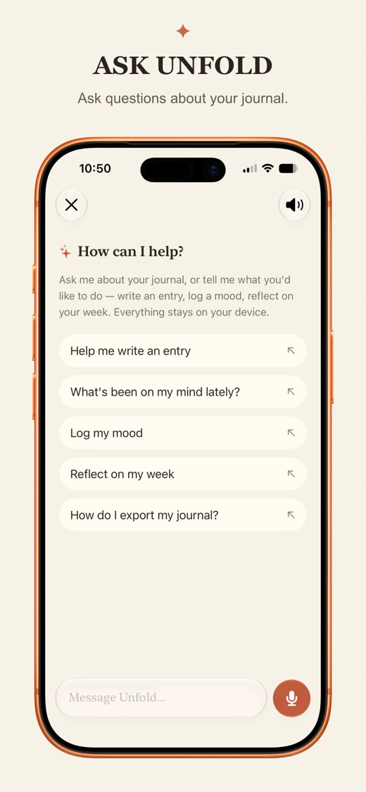AI Journal & Diary: Unfold screenshot 3