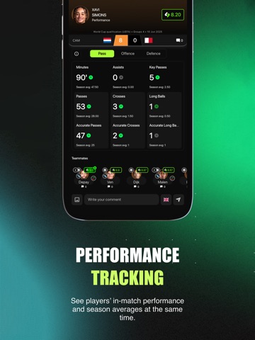 Soloscore: Social Live Scores iPad screenshot 8
