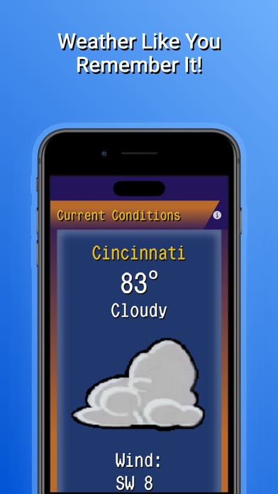 Classy Weather Retro Forecast Screenshot