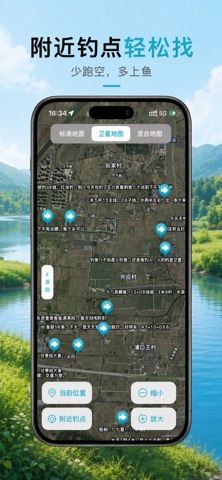 钓鱼地图-钓鱼人找钓点的神器 screenshot