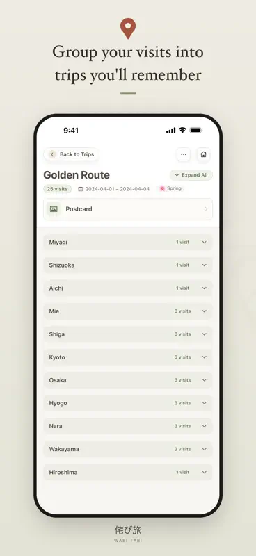 Wabi Tabi — Japan Travel Map screenshot 9 of 10
