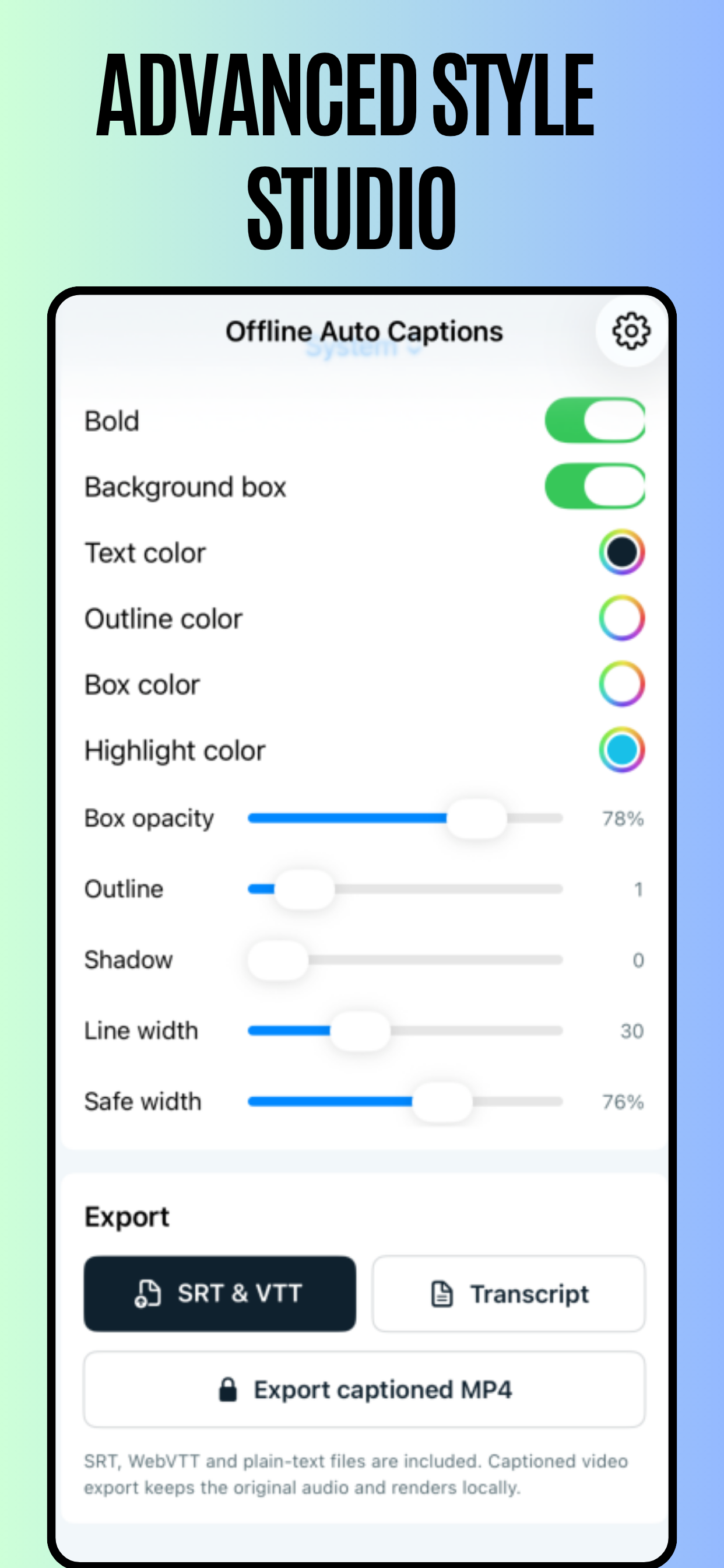 Offline AI Auto Captions screenshot 4