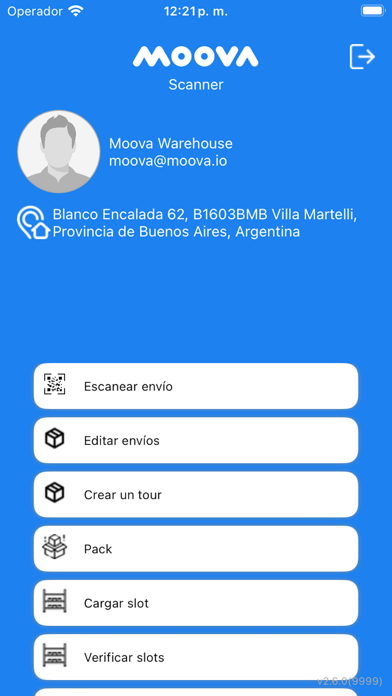 Moova Warehouse Screenshot