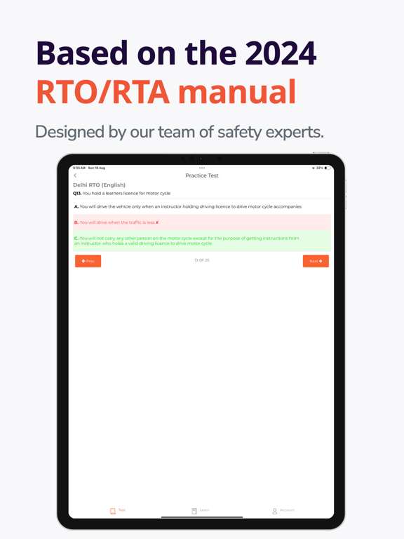 Screenshot #5 pour Learners Test