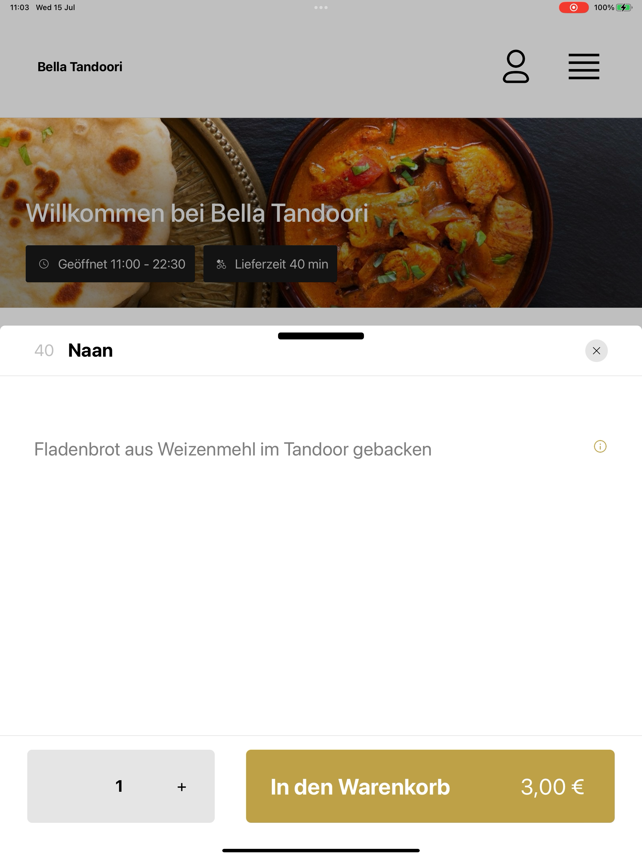 Bella Tandoori screenshot 14