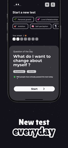 Know Me - AI Personality tests iPhone screenshot