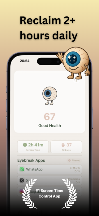 Screen Time Control - Eyebreak Screenshot 1 of 5