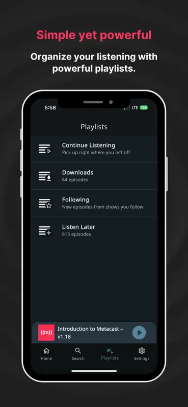Metacast – podcast app screenshot 7 of 8