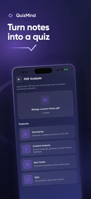 QuizMind: PDF Quiz Maker screenshot 1