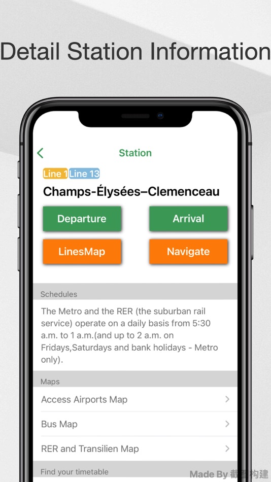 #5. Paris Metro Map Guide (iOS) By: 敏 吴