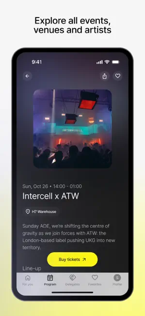 Amsterdam Dance Event App iPhone screenshot 4