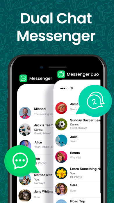 Screenshot #1 pour Messenger for WhatsApp Duo Web