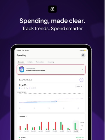 Alpheva AI: Financial Advisor iPad screenshot