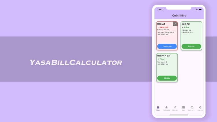 YasaBillCalculator