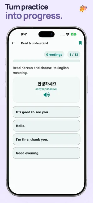 Learn Korean Words & Phrases screenshot 3