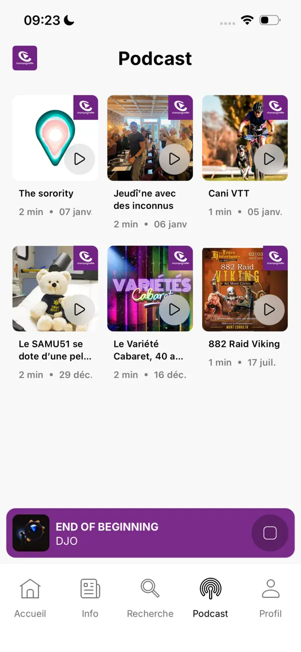 Screenshot #2 pour CHAMPAGNE FM Officiel