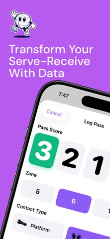 Volleyball Pass Tracker Screenshot 1 of 10