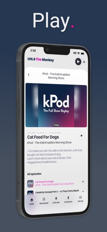 105.9 The Monkey iPhone screenshot