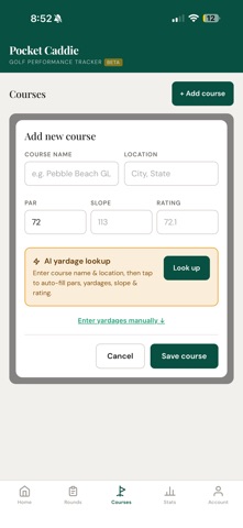 Pocket Caddie: Golf Tracker Screenshot 5 of 9