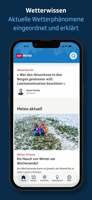 SRF Meteo - Wetter Schweiz screenshot 7 of 8