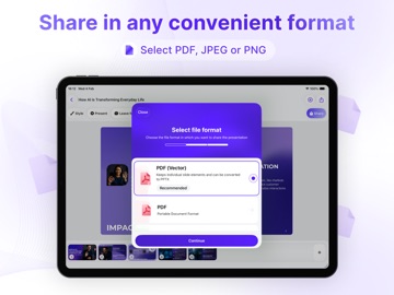 Slidey: Ai Presentation Slides iPad screenshot