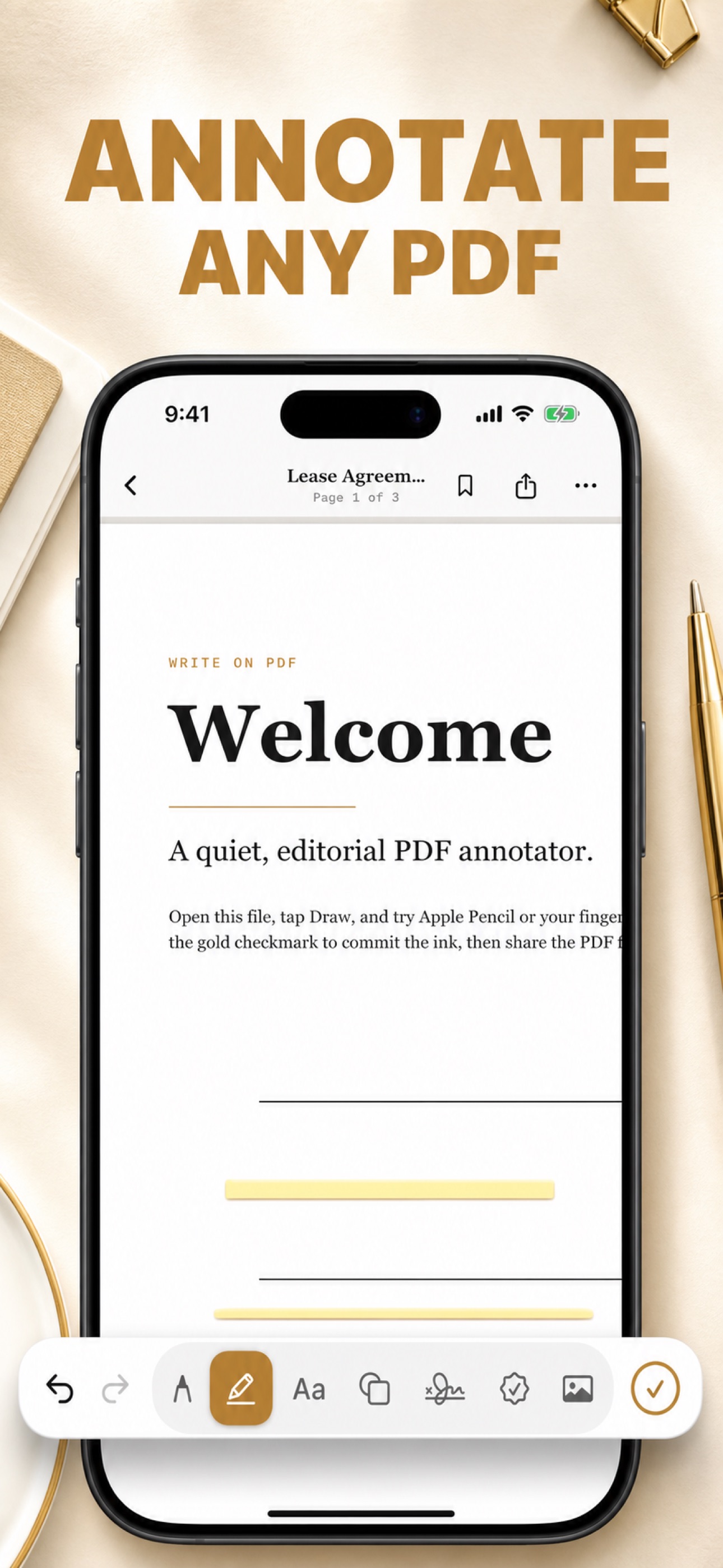 Screenshot 1 of InkPDF Markup & Sign
