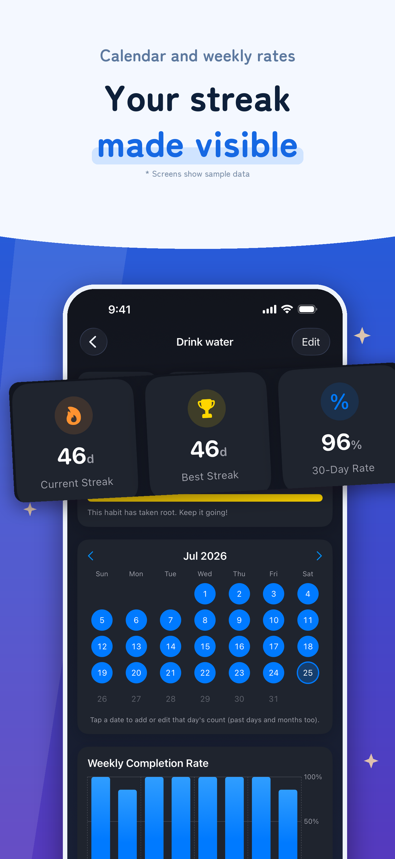 HabitStreak: Habit Tracker screenshot 3