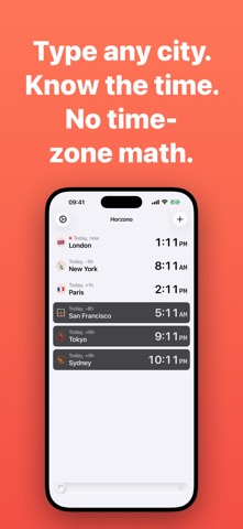 Horzono World Clock & Daylight Screenshot 1 of 7