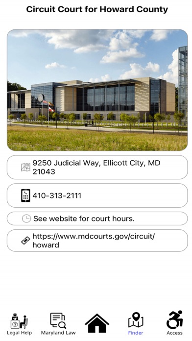 Maryland Court Help Screenshot