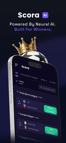 Scora: Soccer AI Predictions iPhone screenshot