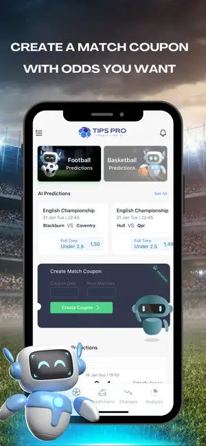 TipsPro AI: Match Prediction iPhone screenshot 1