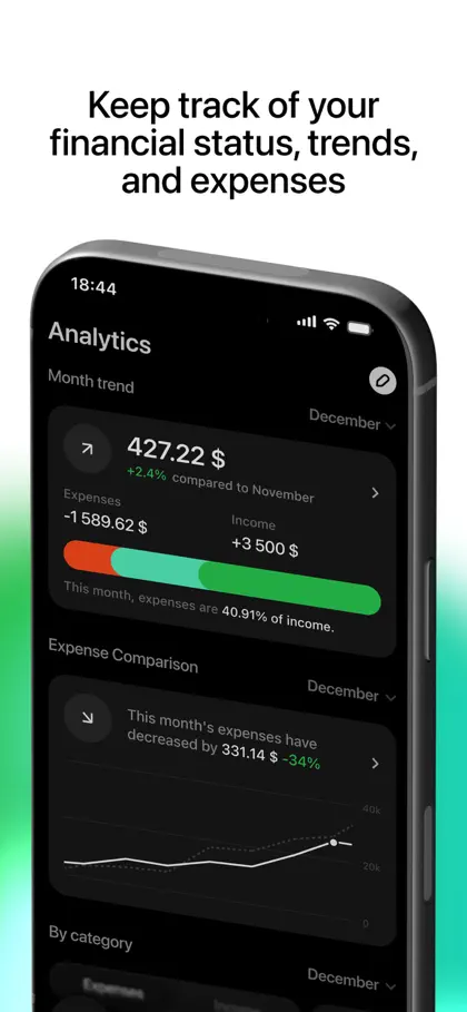 Screenshot 6 di 6 di FinEye - Haushaltsbuch