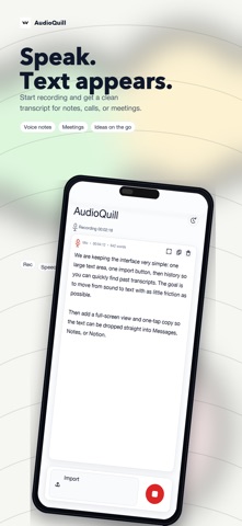 AudioQuill Transcriber screenshot