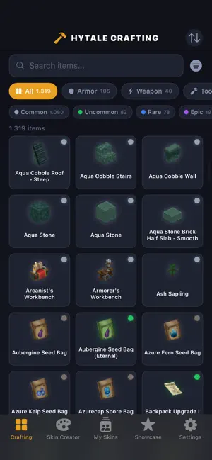 Crafting & Skins for Hytale screenshot 1