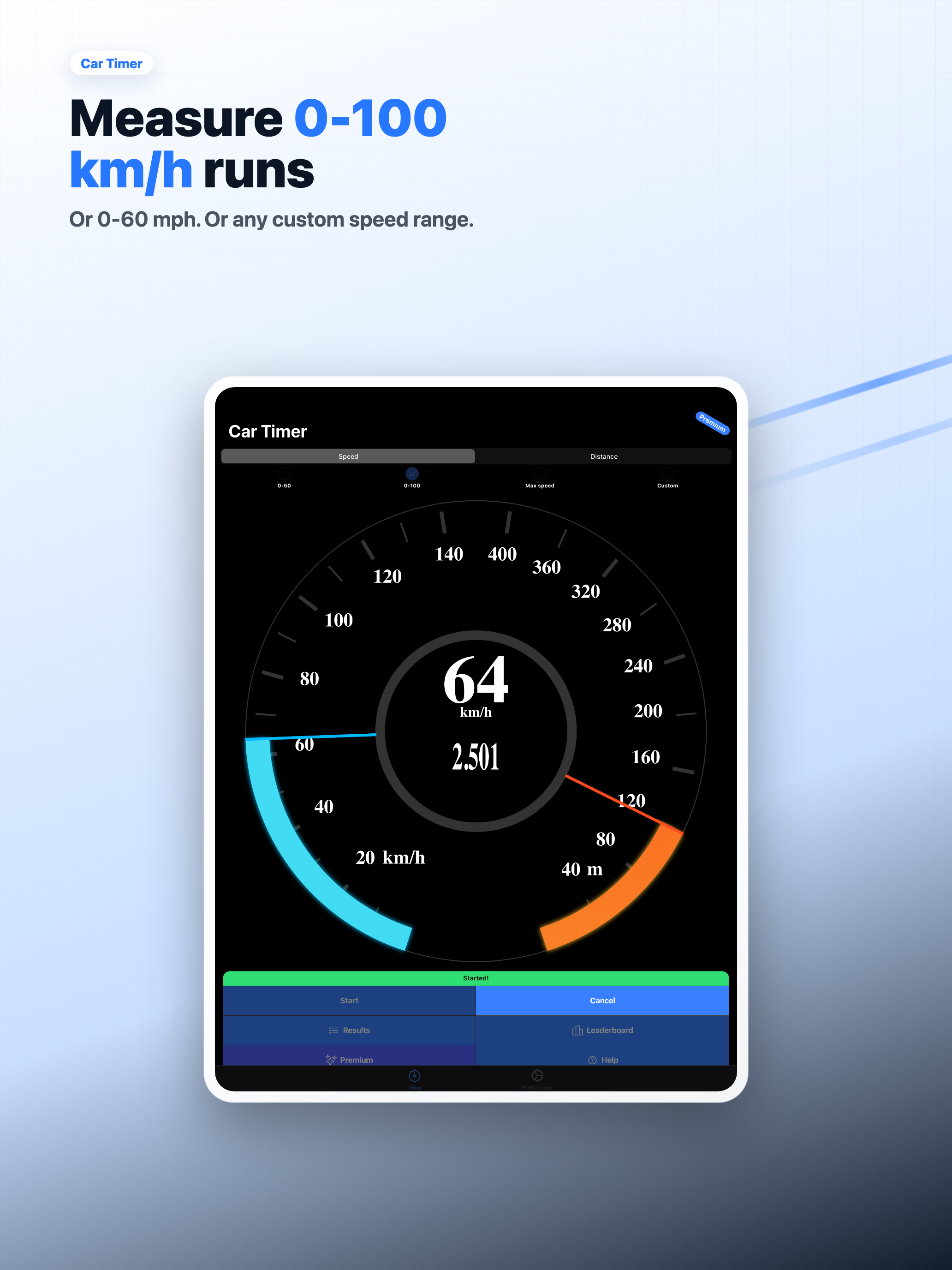 Car Timer: speed test screenshot 6