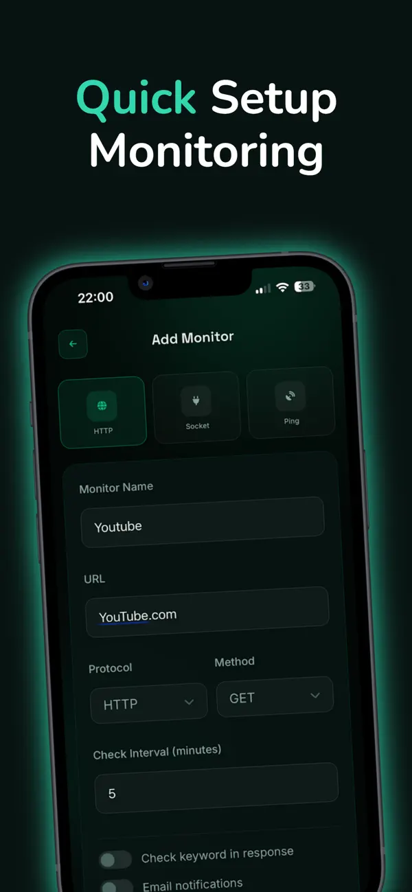 #2. Uptime Checker (iOS) Ved: ADRIAN ALBU