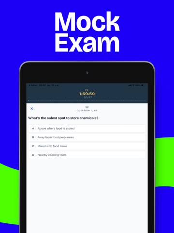 ServSafe Practice Test 2026-27 iPad screenshot